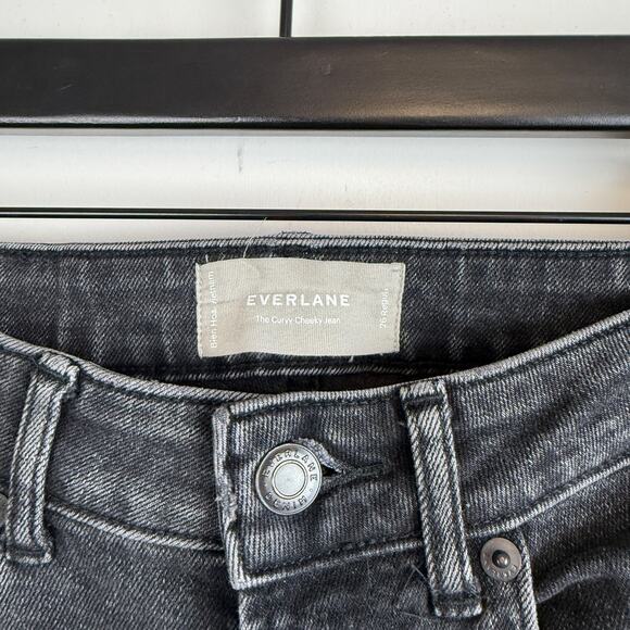 Everlane The Curvy Cheeky Jean High Rise 27” Black - Size 26 - Picture 4 of 10